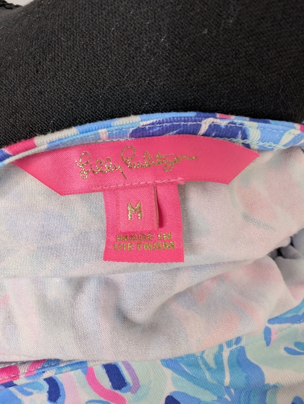 Lilly Pulitzer Riegan Zanzibar Blue Party Princess Fit Flare Dress Size M - Picture 7 of 9